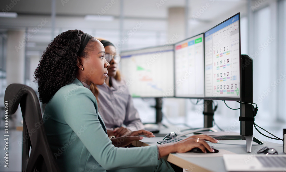 Poster managing events and agendas with scrum software