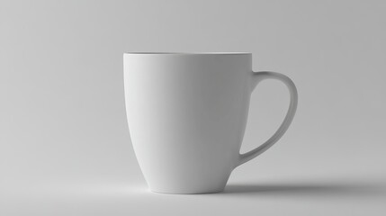 Obraz premium White coffee mug isolated on a solid white background. isolated on a solid white background. Illustrations