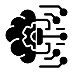 Smart AI Flat Icon