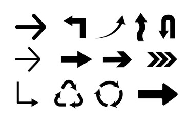 シンプルな矢印アイコンセット
