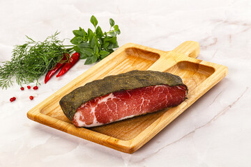 Delicous tasty dry pork jerky