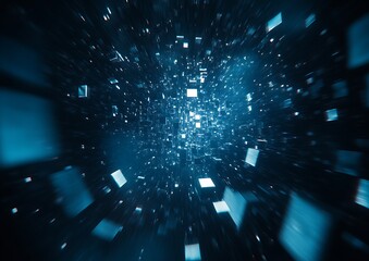 Abstract Speed Cubes in Dark Space