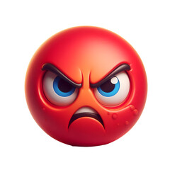 Fototapeta premium Angry face icon