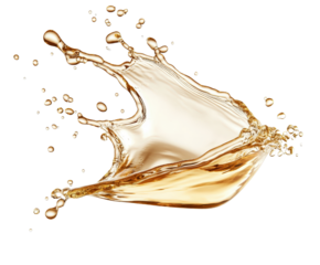 Dramatic Liquid Splash of Golden Beer or Wine with Foam and Motion Effect  Fluid Action with Vibrant Colors Transparency and Energetic Movement