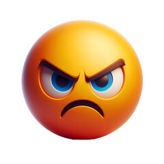 Fototapeta premium Angry face icon