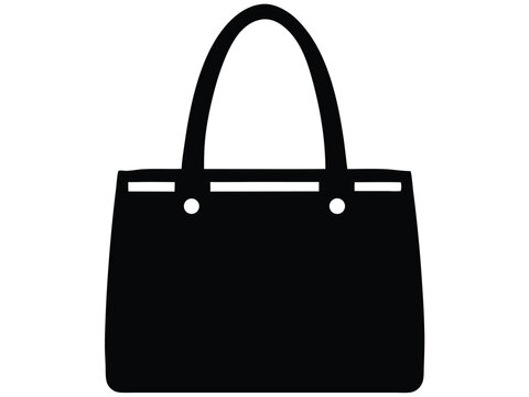 recommend clip art: a tote bag silhouette, Tote bag vector illustration, silhouette illustration of tote bag
