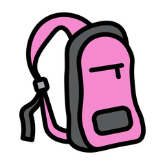 University Bag Vector Filled Icon Design