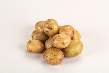 Raw fresh young baby potato