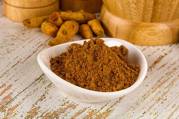 Indian cuisine - curry powder for culinary