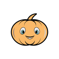 pumpkin vector drawing black and white 