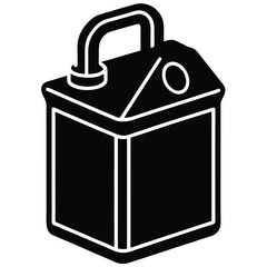 Liquid Storage Container Vector – Bottle, Jug, Canister, and Tank Silhouette Design