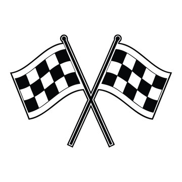 recommend clip art: Racing flag vector illustration