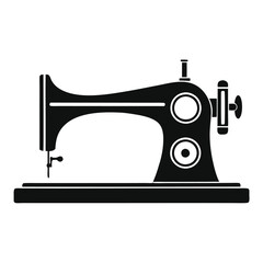 Sewing Heritage Symbol Retro Machine Silhouette