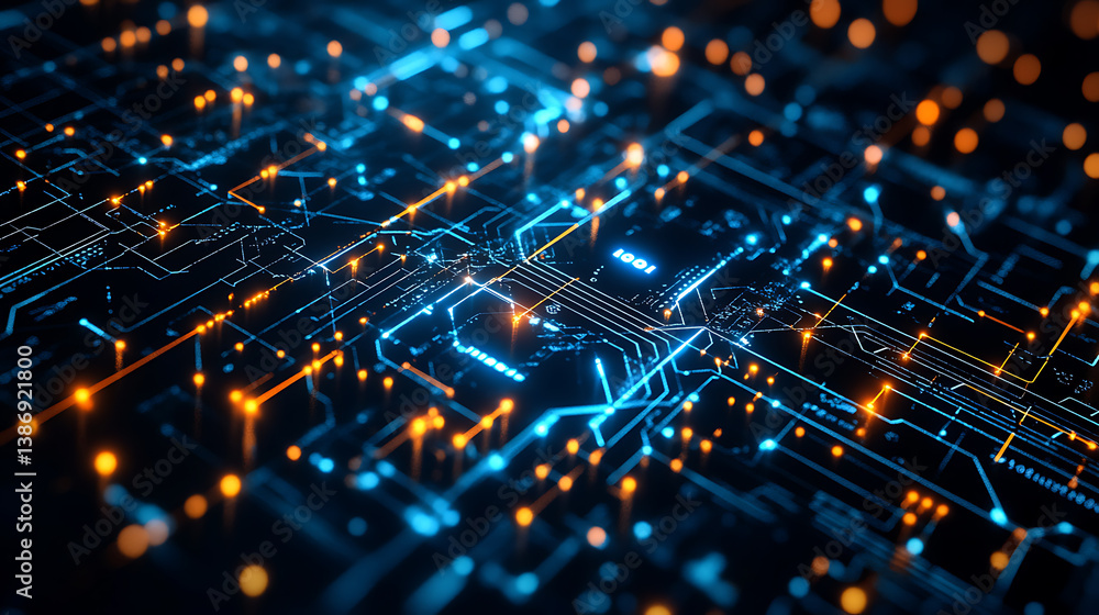 Poster an ai powered system enhancing blockchain technology by analyzing transaction security, ai-assisted 