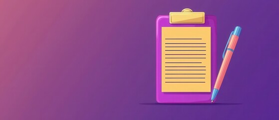 Fototapeta premium Business Consultant Writing Perspective with Clipboard and Pen for Professional Documentation and Note Taking
