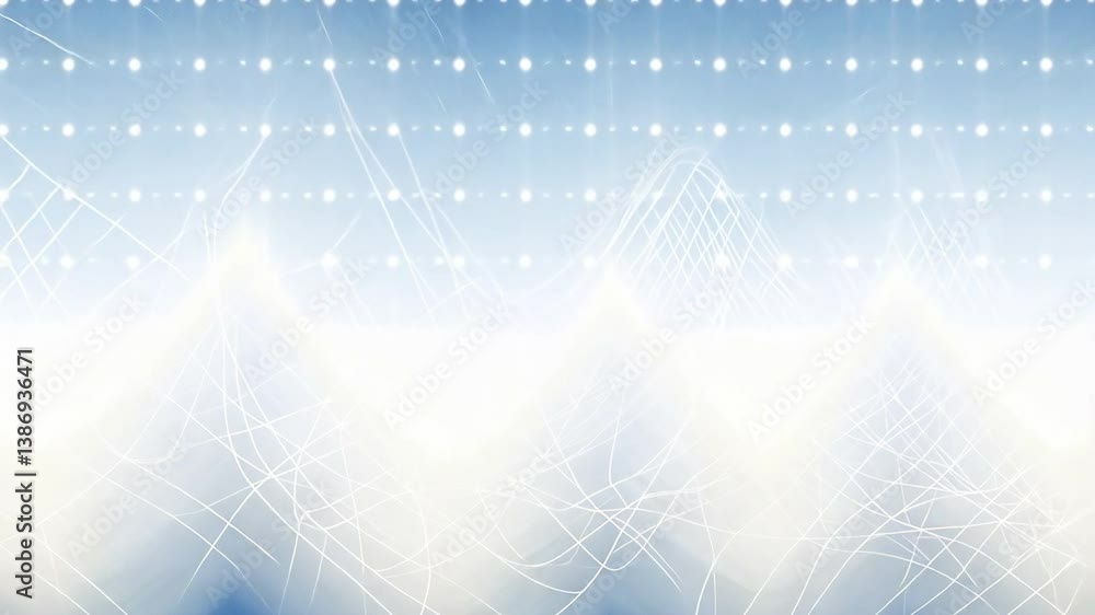 Poster illuminated abstract backdrop: a dynamic digital backdrop with intricate lines and dots, evokes a se