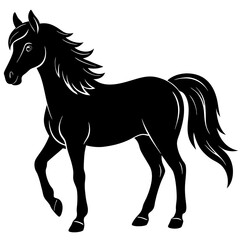 Hourse vector silhouette Single collection 