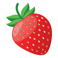 Obraz premium strawberry-isolated-on-white-background. 