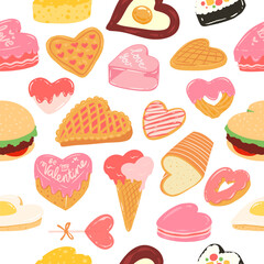 HEART SHAPE FOOD PATTERN-01.eps