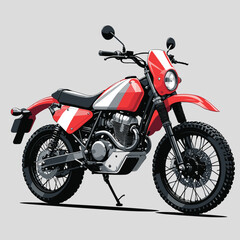 Fototapeta premium vector art motorcycle for graphic design purposes