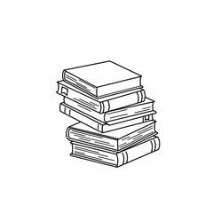 Stacks of Literary Gems: A neatly arranged stack of books, offering a glimpse into the captivating world of knowledge and imagination. Capturing the essence of literature and education.
