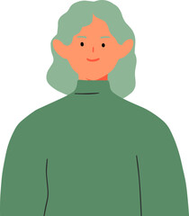 Think green and Earth Day profile portraits of male and female characters modern people avatars