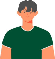 Think green and Earth Day profile portraits of male and female characters modern people avatars
