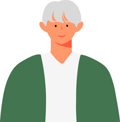 Think green and Earth Day profile portraits of male and female characters modern people avatars