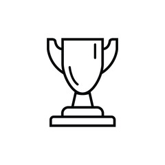 trophy icon, flat, design, vector, illustrations, education, style, trendy, collections