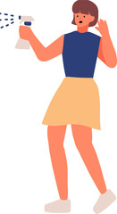 Cleaner with spray head for washing