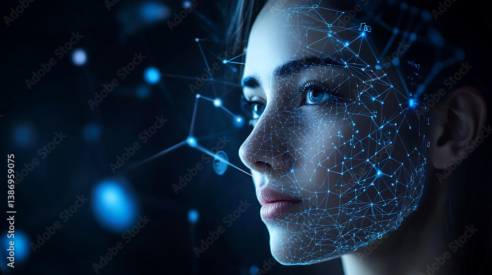 Poster an ai powered system enhancing facial recognition by analyzing facial features, emotional expression
