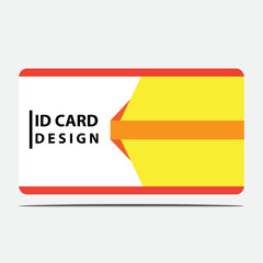 ID Card design for business. vector of identify card.