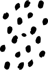 Fototapeta premium Abstract Hand drawn polka dot pattern