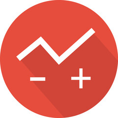 Obraz premium Share price, shares, course stock icon