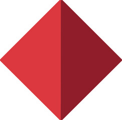 Obraz premium Poker playing cards red diamond icon