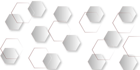 Luxury hexagonal abstract black metal background with golden light lines. Dark 3d geometric texture illustration. Black Hexagonal Pattern Metallic background with black and gold 3d