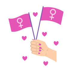 International Women&rsquo;s Day Symbol Illustration