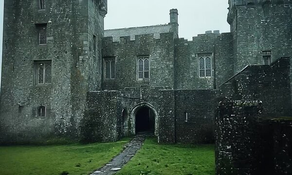 bunratty castle in mist video ireland landscape
