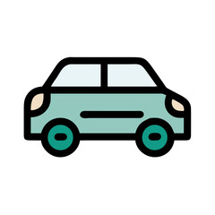 Car Icon Representing Vehicle or Transportation Icon Design