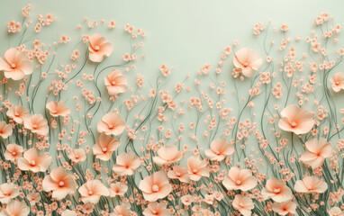 Vintage floral texture art background