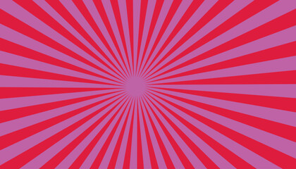 Abstract explosion background in gradient pink color. Sun glare effect radiates. Sunlight sparkle pattern.