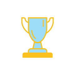trophy icon, flat, design, vector, illustrations, education, style, trendy, collections