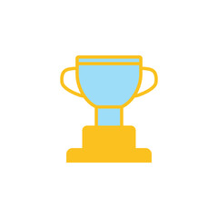 trophy icon, flat, design, vector, illustrations, education, style, trendy, collections