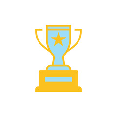 trophy icon, flat, design, vector, illustrations, education, style, trendy, collections