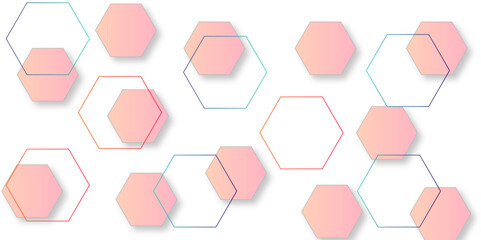 Luxury hexagonal abstract black metal background with golden light lines. Dark 3d geometric texture illustration. Black Hexagonal Pattern Metallic background with black and gold 3d