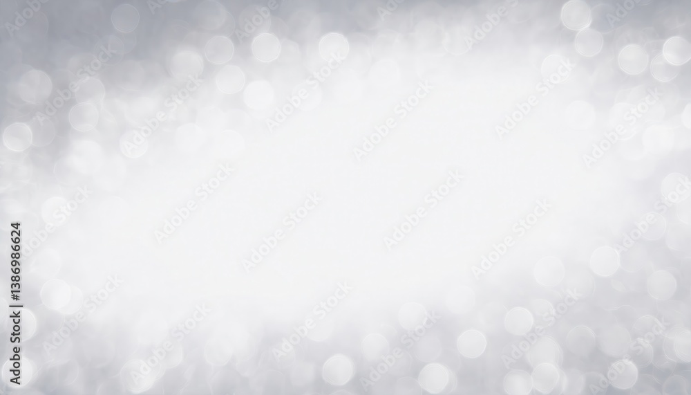 Poster soft white bokeh with glowing light reflections on a blurred background, ethereal abstract texture f