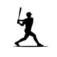 baseball player Silhouette , baseball player vector