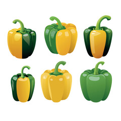 Variety of Colorful Bell Peppers