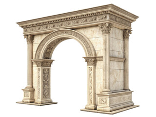 Obraz premium beautifully crafted pillar archway showcases intricate designs and elegant details, perfect for enhancing any architectural setting