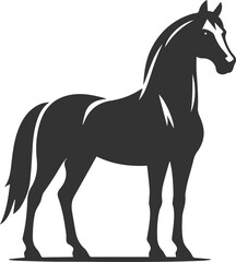Horse animal vector black